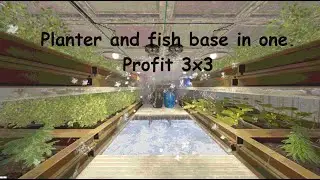 Super compact planter farm and fish base with profit
