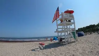 Entering Second Beach, Middletown RI in July (Sachuest Point) Newport