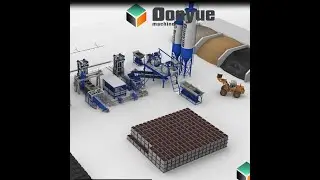 Concrete blocks packing system, cuber machine system, separate bricks from the pallets