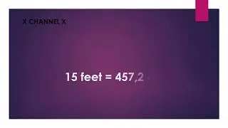 15 feet to cm