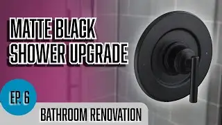 Bathroom Renovation Series | Installing a Matte Black Moen Shower Trim