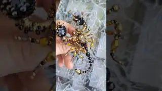 Black And Gold Scorpio Brooch | Broch Making Ideas #brooch #jewelry #handmade #diyideas