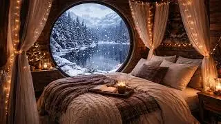 Snow on Window Sounds ❄️ Pure Snowfall Ambience for Deep Sleep, Relaxation & Focus (No Music)