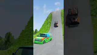 Cars Vs  Trap BeamNG Drive #shorts #beamngdrive #bus