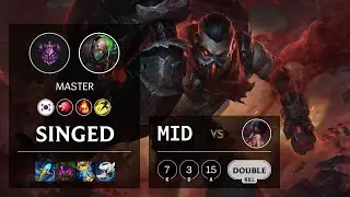 Singed Mid vs Akali - KR Master Patch 11.16