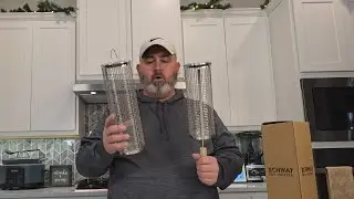 REVIEW - Nesting Grill Baskets with Removable Wooden Handles