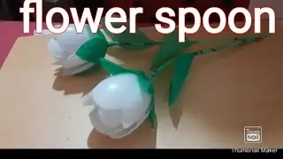 DIY: flower made from plastic spoon |craft idea