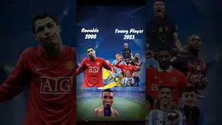 Ronaldo 2008 vs Young Player 2023💥 #football #battle #statistics #shortvideo #edit