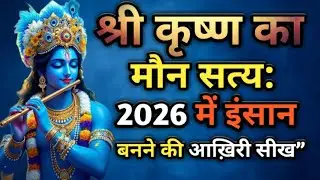 श्री कृष्ण का मौन सत्य: 2026 में इंसान बनने की आख़िरी सीख” | Heart Touching Story