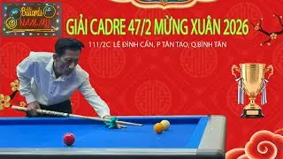 BỐC THĂM GIẢI CADRE 47/2  CUP NAM MỸ 2026