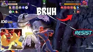 Raids With Anti Venom Against The Spider Man Boss (Resist Man) | MCOC