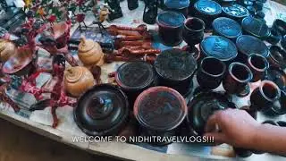 Walk through a curio shop- on the way to Masai Mara,  Nairobi, Kenya