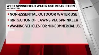 West Springfield issues water use restriction