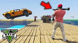 GTA V Online: CARRO FOGUETE vs RPG - DEU A MAIOR TRETA!!!