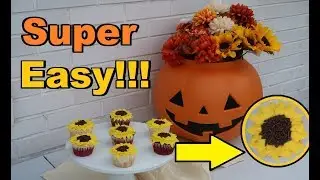 How to make SUNFLOWER CUPCAKES!!! So Easy!! | Frenchies Bakery