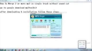 How to merge/ join mp3 songs easily