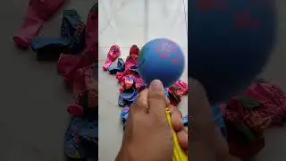Satisfying Balloon Blow Up With Rainbow Polka Dots #satisfying #asmr