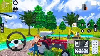 Real Tractor Driving Simulator 2025- Indian Farming Transport Walkthrough- Android GamePlay part_617