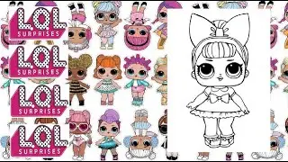РАСКРАСКА ДЛЯ ДЕТЕЙ |LOL SURPRISE DOLLS Coloring Pages for Kids| РАСКРАСКА КУКЛЫ ЛОЛ ДЛЯ ДЕТЕЙ
