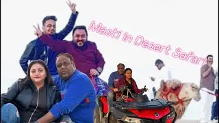 Masti in Desert Safari #vlog #travel #desertsafari 