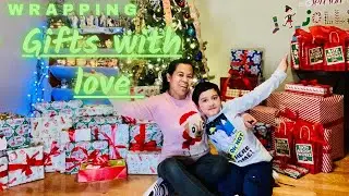 GIFT WRAPPING WITH ME | CHRISTMAS GIFTS 2020 | Vlogmas day 23rd | Joshua with MommyJulz