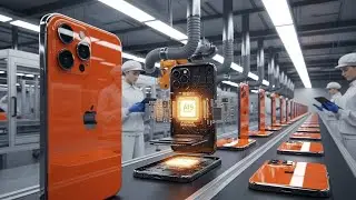 Inside Apple’s iPhone 17 Pro Max Factory 🏭 Orange Edition Full Production Process
