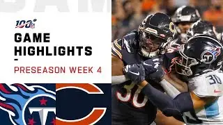 Titans vs. Bears Preseason Week 4 Highlights | NFL 2019