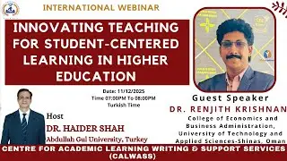 Innovating Teaching for Student-Centered Learning in Higher Education