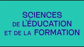 MASTER SCIENCES DE L&rsquo;&Eacute;DUCATION ET DE LA FORMATION / DIRECTION DES ORGANISATIONS &Eacute;DUCATIVES