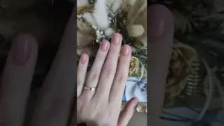 Prosty nude manicure - kiedy chcesz odpocząć od przedłużenia żelem #hobby #nailart