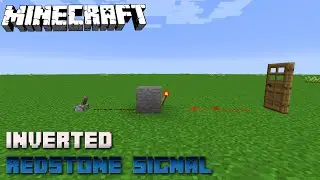 Inverted Redstone Signal 💎Minecraft Redstone Tutorial 💎 English