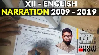 XII English - Narration (2009-2019)