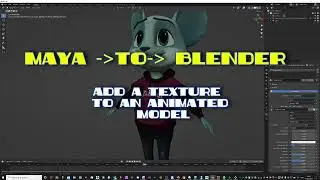 Tutorial - Maya to Blender - Add texture to Animation