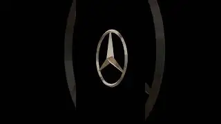 mercedes 3D LOGO ANIMATION SPIN LOOP ROTATION #seamlessloop #perfectloop #automobile