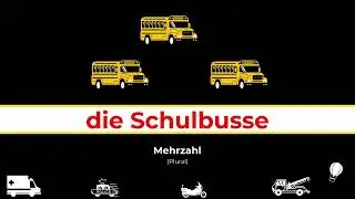 Means of Transport in German with Articles | Plural | Verkehrsmittel | Beginner's guide | Teil 2