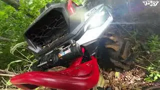 2025 TKKY OFF ROAD can-am ATVで山の開拓2