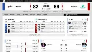 47th Season PBA Comm's Cup ELIMS: TNT vs. NLEX LIVE STATS (NO VIDEO)