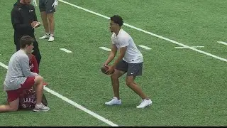 Bryce Young throws for NFL teams at pro day