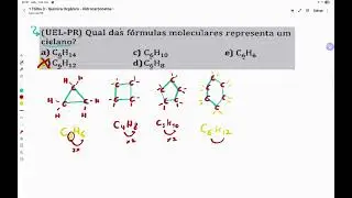 Qual das f&oacute;rmulas moleculares representa um ciclano?