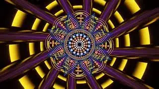 Kaleidoscope Dreams Mesmerizing Digital Art Spiral into Serenity Stunning Green & Blue    HDR MODE 