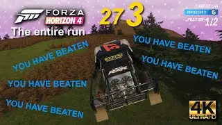 Forza Horizon 4 ELIMINATOR VIDEO 273 The entire run 4K