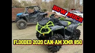 How Much is a Flooded 2020 Can-Am XMR 850 from Copart Insurance Auction