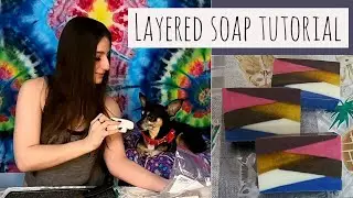 Layered Angle Melt and Pour Soap Tutorial