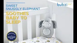 Baby Soother Cry Activated Toys Elephant White Noise Sound Machine, Toddler Sleep Aid Night Light