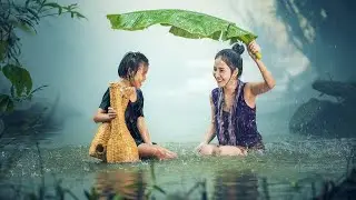 Soothing HOLOSYNC Music with Soft Rain ☔ Instant Stress Relief