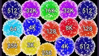 2048 MARMALADE - Part 2: Merge Jelly Bubble, Blob Merge 3D) Reach 16k, 32k, 64k - ASMR Gameplay