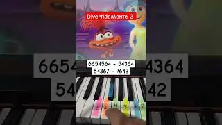 DivertidaMente 2 - Piano Tutorial #shorts #divertidamente2 #viralvideo