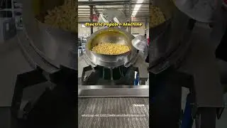 100L commercial electric induction automatic popcorn making machine#popcornmachine #popcorn #snack