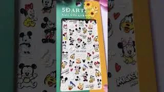 Micky Disney 5D Nail Sticker #shorts #nails #nailart