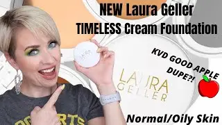 NEW Laura Geller TIMELESS CREAM FOUNDATION | KVD GOOD APPLE DUPE? | Steff's Beauty Stash